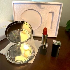 Dior Compact Mirror And Mini 720 Red Lipstick
